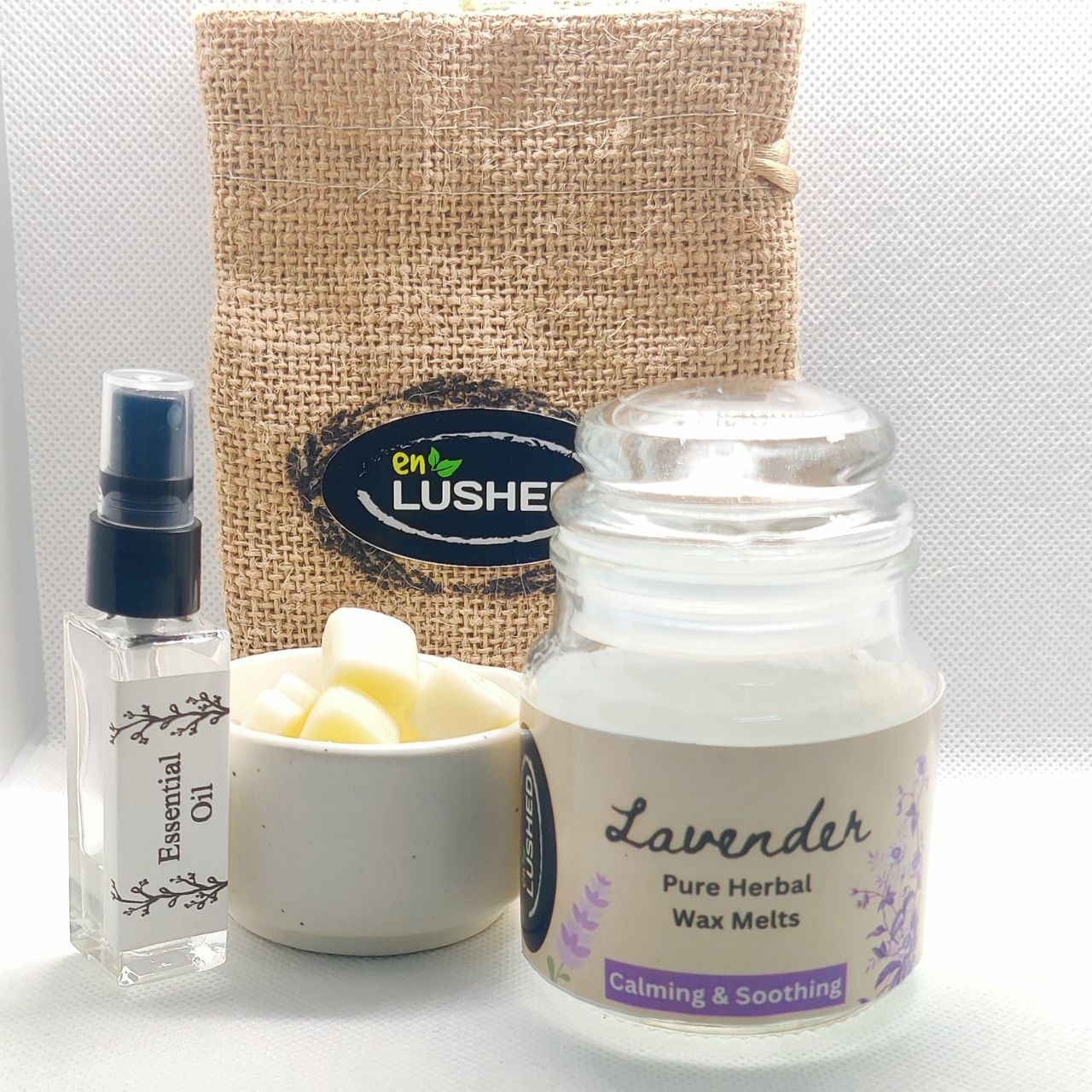 Herbal Wax Melts with Electric Diffuser Infused with Pure Essential Oils | No Synthetic Fragrance | Calming & Relaxing | Improve Sleep | Uplifts Mood