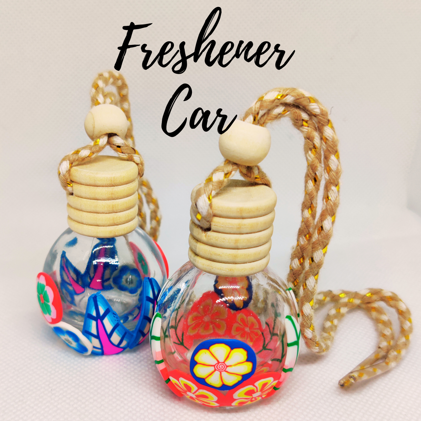 ENLUSHED Herbal Car Freshener Hanging Pods | Rose Rush | Rose Essential Oil-Based for Natural Rejuvenation | Aromatherapy on the Move | Relaxing & Soothing Fragrance for Car & SUV