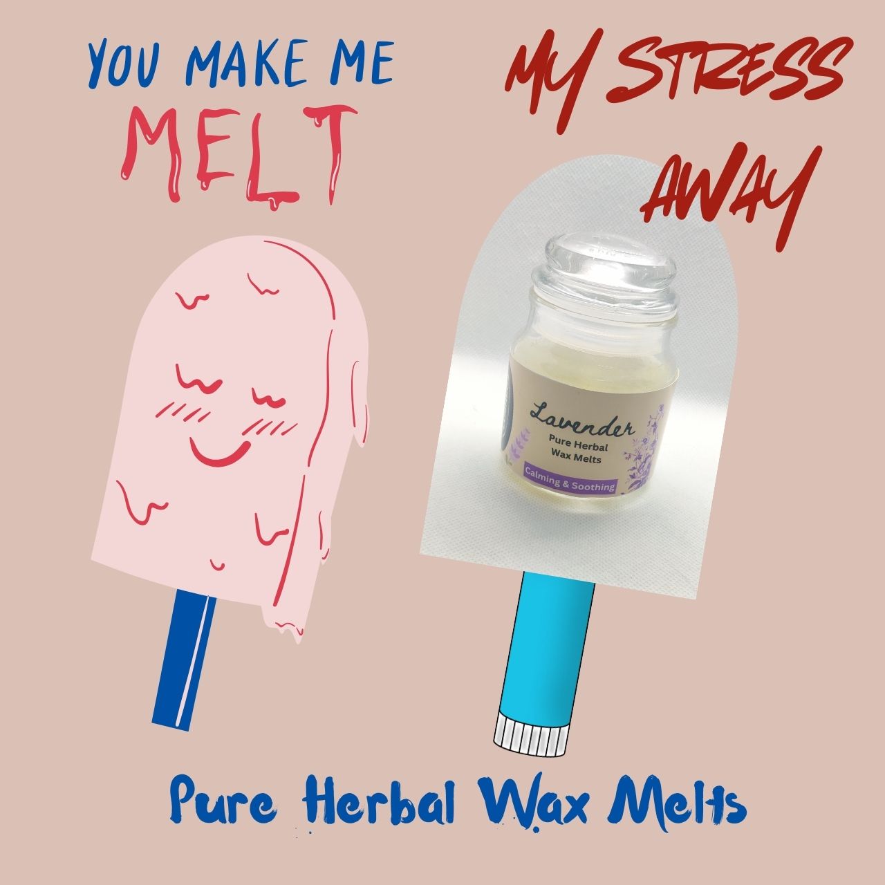 Herbal Wax Melts with Electric Diffuser Infused with Pure Essential Oils | No Synthetic Fragrance | Calming & Relaxing | Improve Sleep | Uplifts Mood