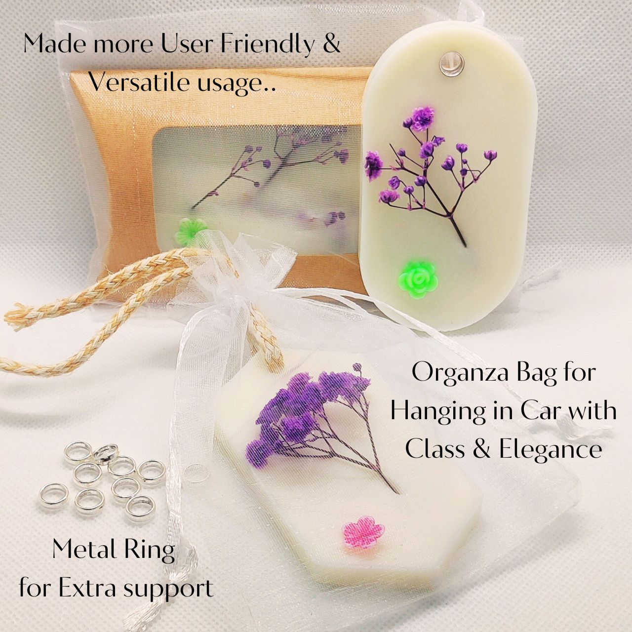 Wax Air Freshener for Wardrobe|Car|Bathroom|Office with high Natural Fragrance load keeps your Clothes & Wardrobe free from bugs, moths or foul smell