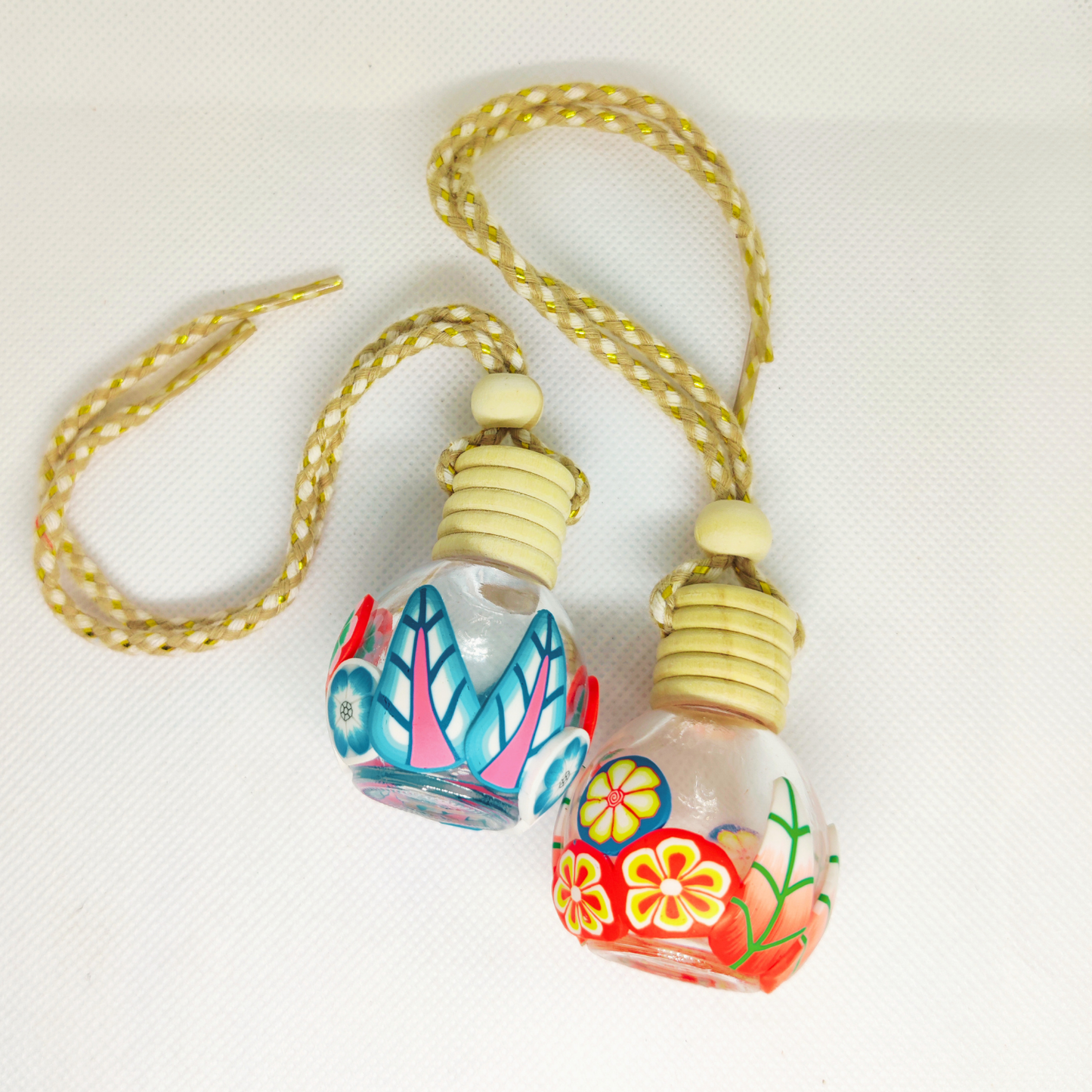 ENLUSHED Herbal Car Freshener Hanging Pods | Rose Rush | Rose Essential Oil-Based for Natural Rejuvenation | Aromatherapy on the Move | Relaxing & Soothing Fragrance for Car & SUV