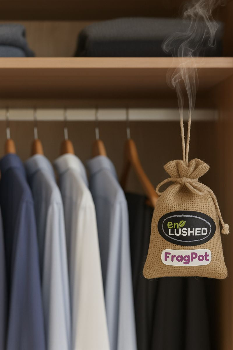Fragpot Freshener Wardrobe|Toilet|Home with Camphor & Clove, Ultimate Freshness & Protection from Foul Smell & infestation