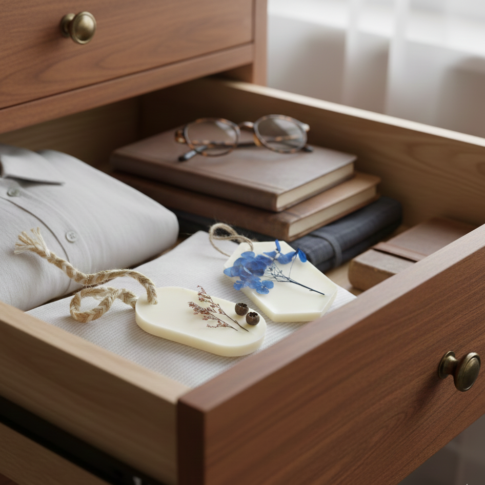 Wax Air Freshener for Wardrobe|Car|Bathroom|Office with high Natural Fragrance load keeps your Clothes & Wardrobe free from bugs, moths or foul smell